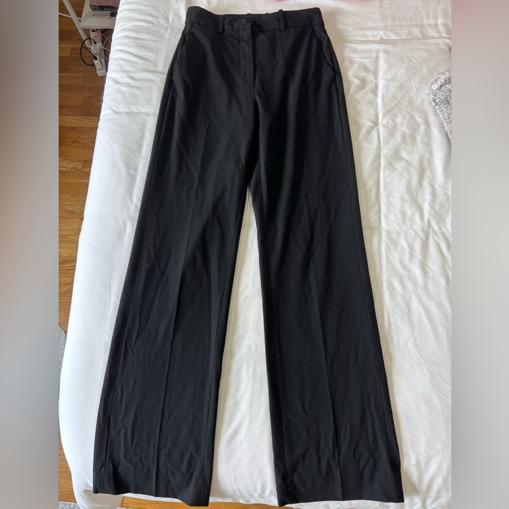 Aritzia Babaton Black Straight Leg Trousers